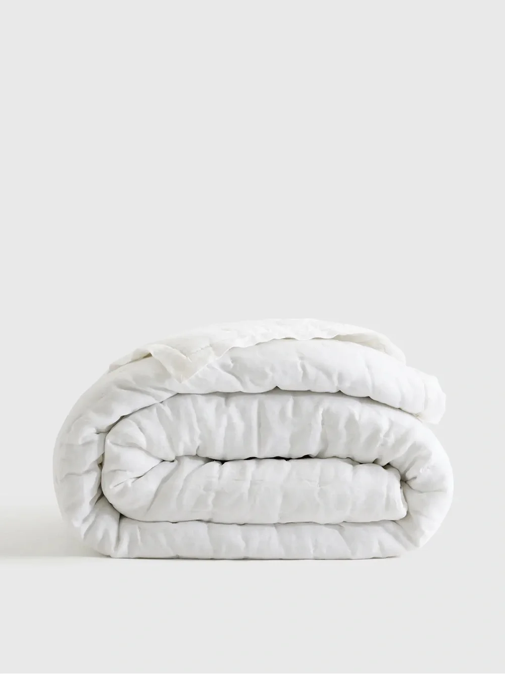 New Quince European Linen Dream Quilt Twin $144 White